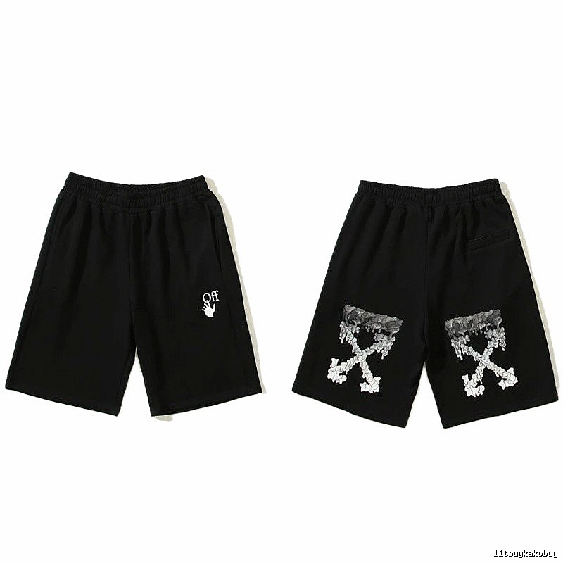 Off-White trendy and cool style black shorts