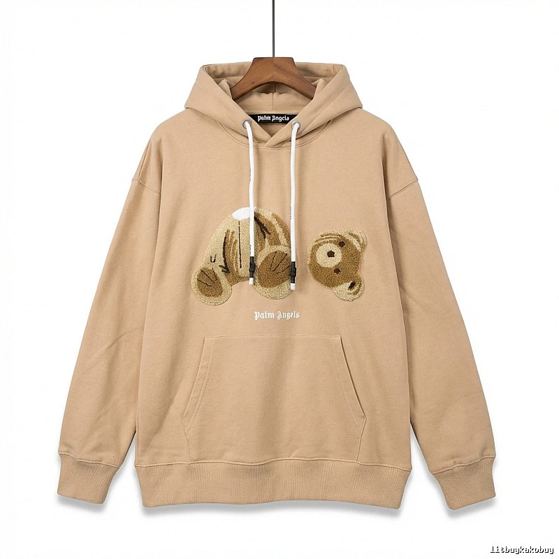 Palm Angels Bear Series Khaki Sweatshirt