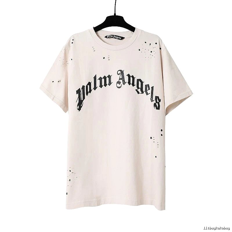 Palm Angels Sport Logo T-shirt White Palm Tree for Warm Weather