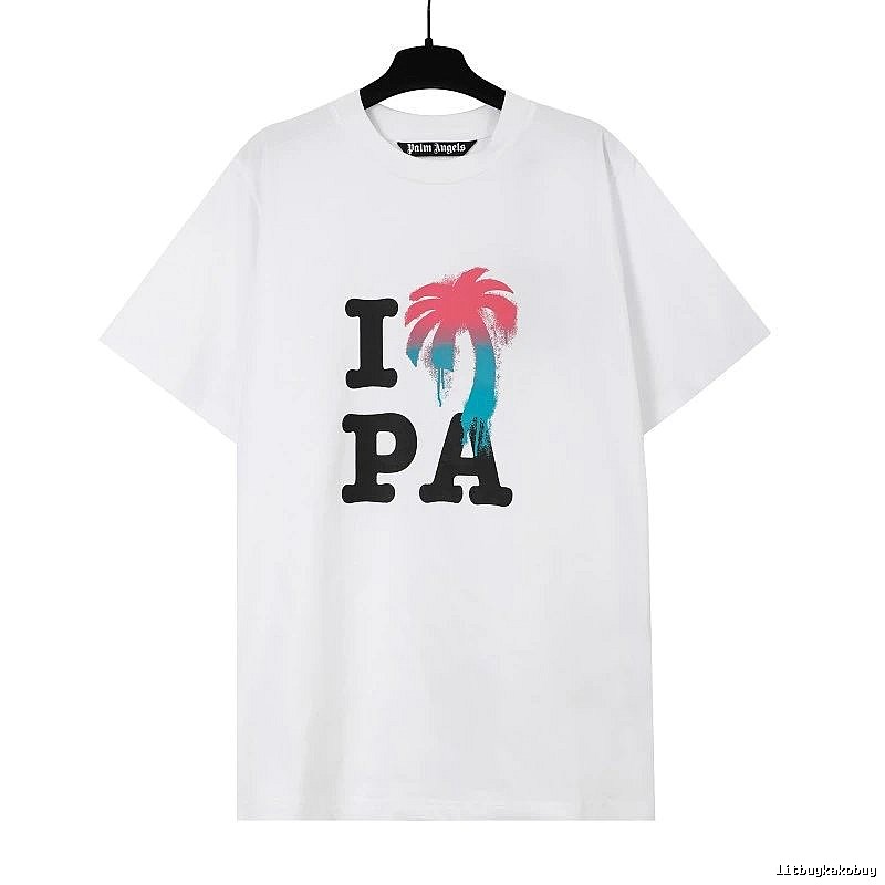 Palm Angels Weekend Logo T-shirt White Palm Tree for Weekend Wear