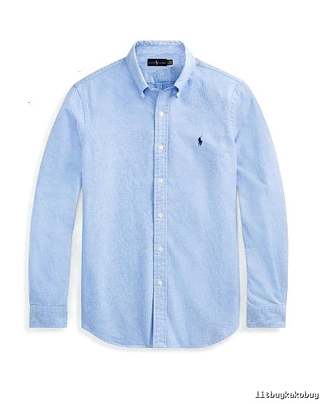 Ralph Lauren Blue Button-Down Shirt Travel Styling
