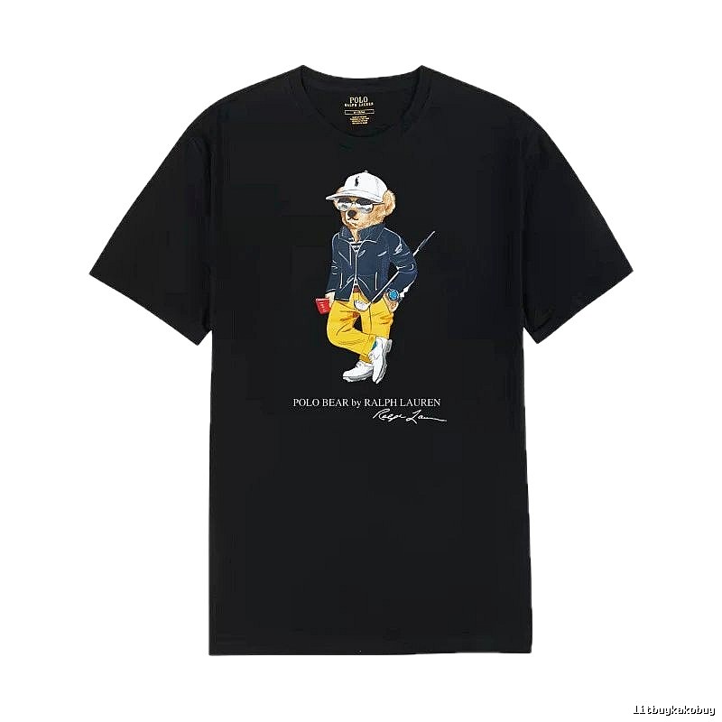Ralph Lauren Polo Bear Trendy Cool Black T-shirt