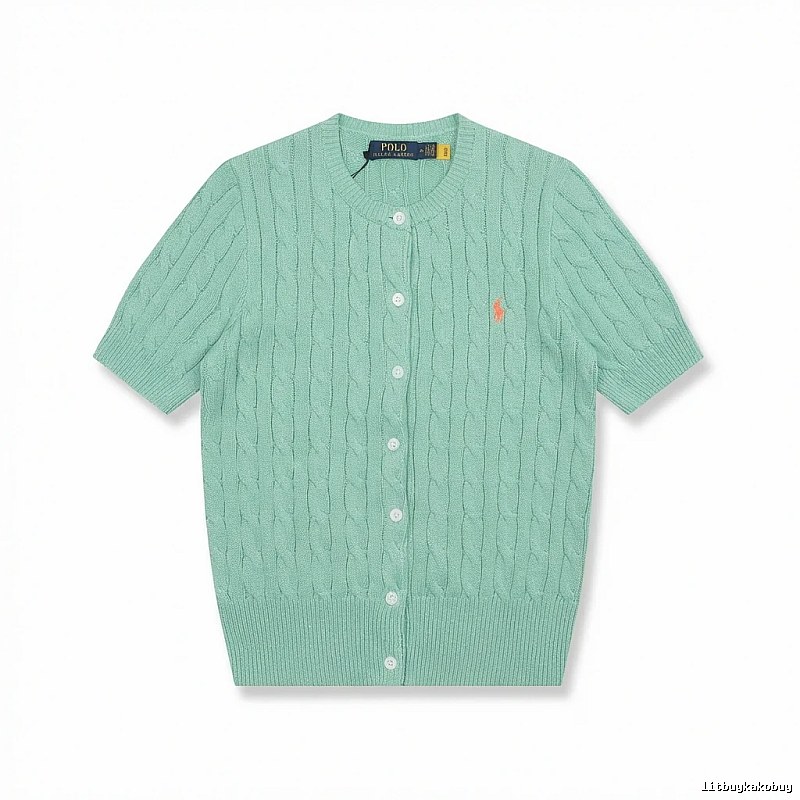 Ralph Lauren Polo light green knitted cardigan