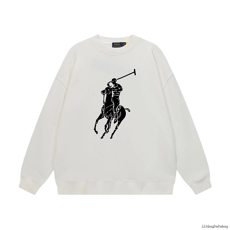 Ralph Lauren Polo Retro Style White Sweatshirt