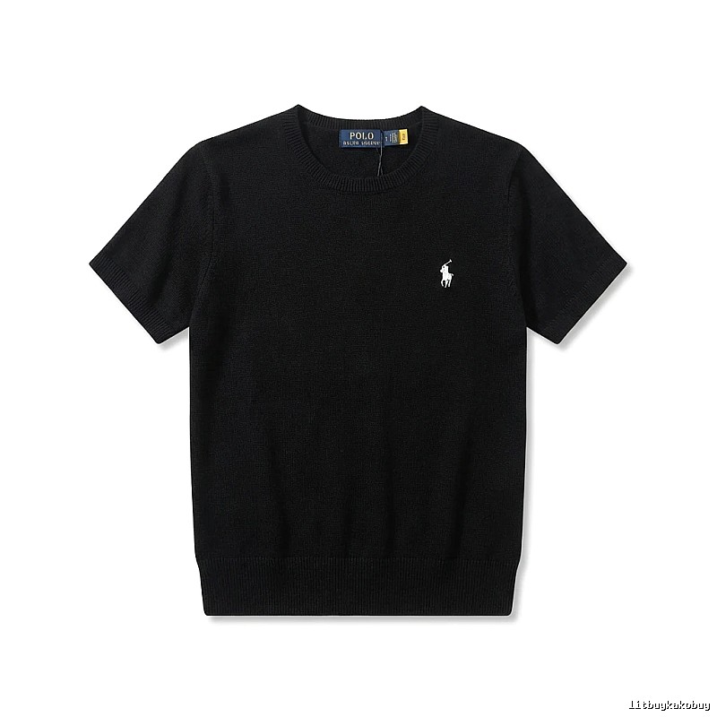 Ralph Lauren Polo series black short-sleeved shirts
