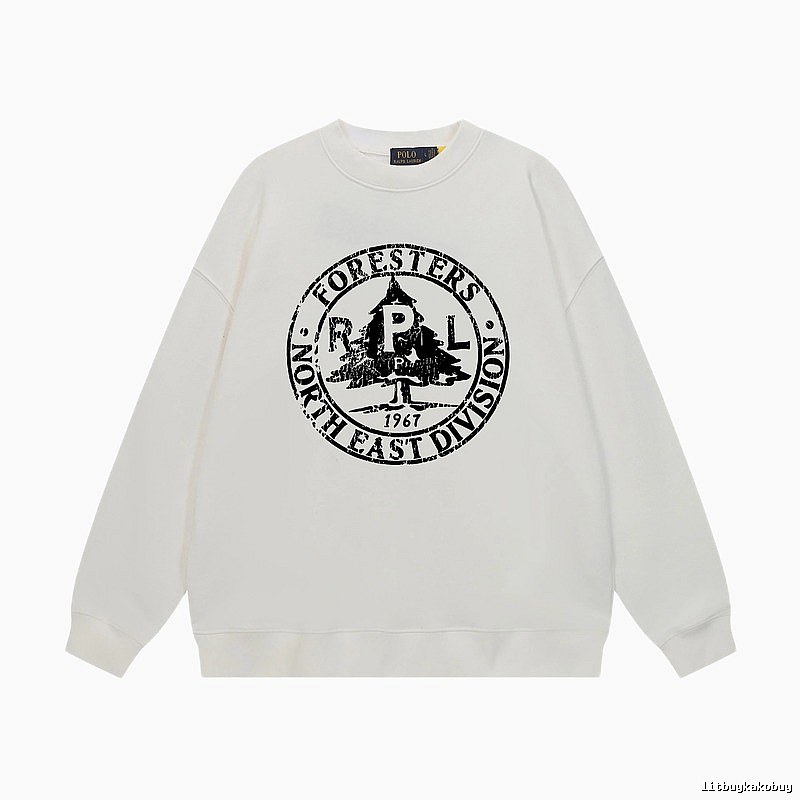 Ralph Lauren retro-style white sweatshirt