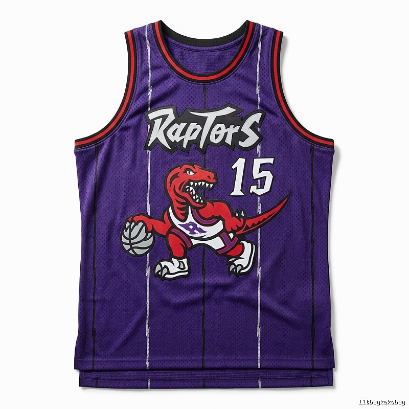 Raptors' retro-style basketball jersey (purple)