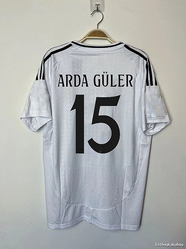Real Madrid Relaxed Bellingham #5 soccer jersey White Real Madrid with Designer-Inspired Detail