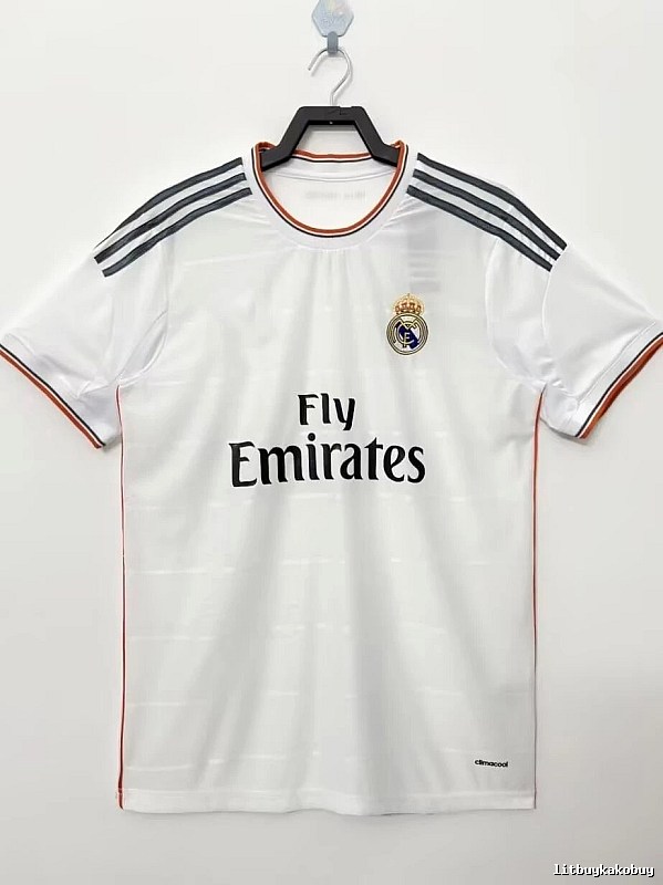Real Madrid Summer Retro Teka soccer jersey White Retro Football with Bold Graphic