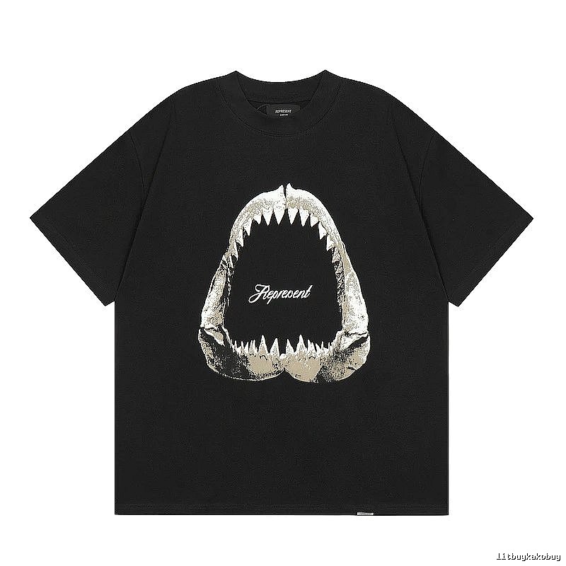 Represent Black Style 853 Owners Club T-Shirt Everyday Rotation Logo