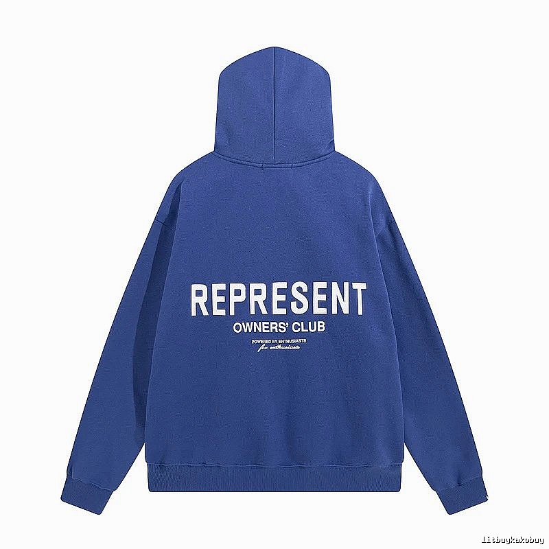 Represent Travel Owners Club hoodie Navy Large Represent with Modern Look