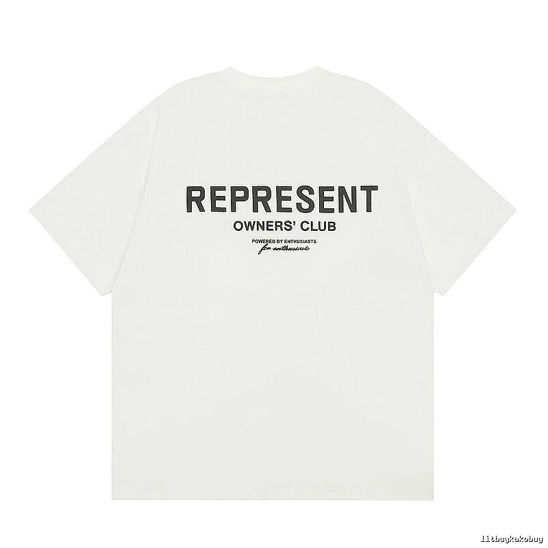 Represent White Style 801 Owners Club T-Shirt Color Pop Logo