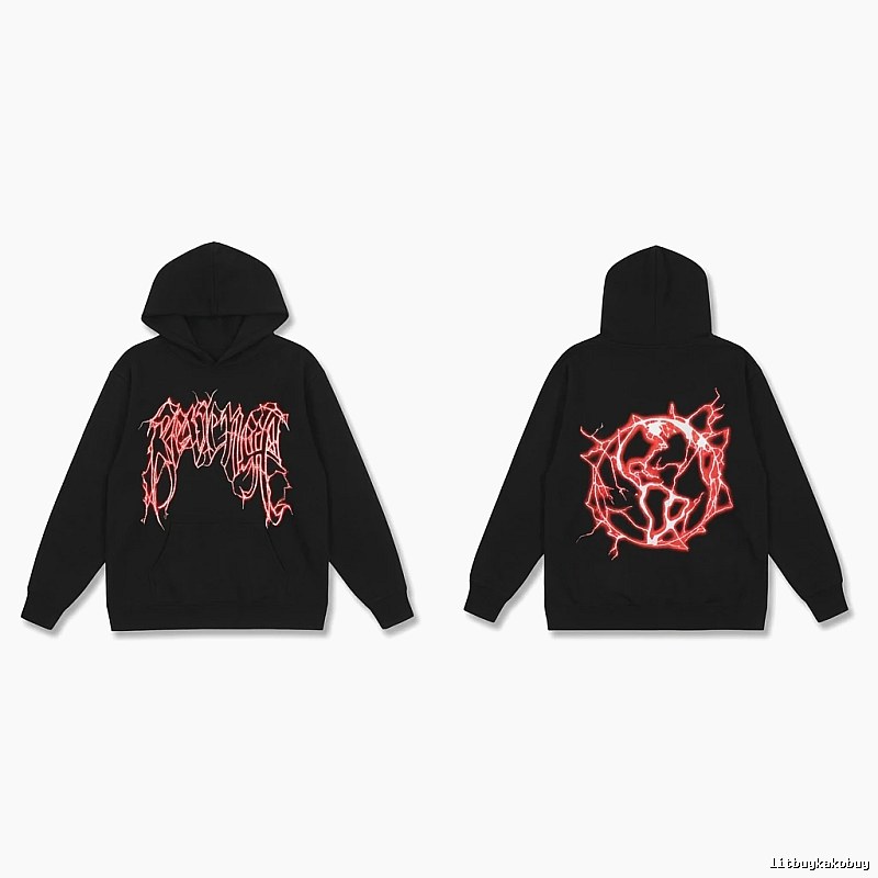 Revenge Dark Style Red Pattern Hoodie