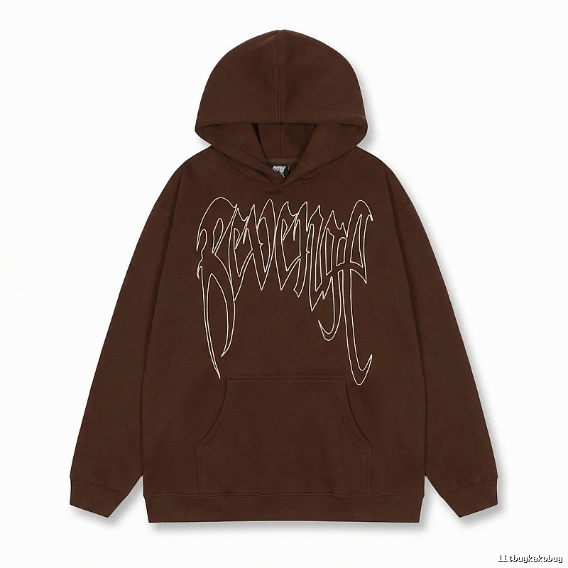 Revenge Gothic Style Dark Coffee Hoodie
