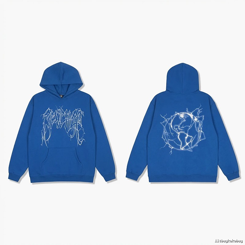 Revenge Lightning Wind Blue Hoodie