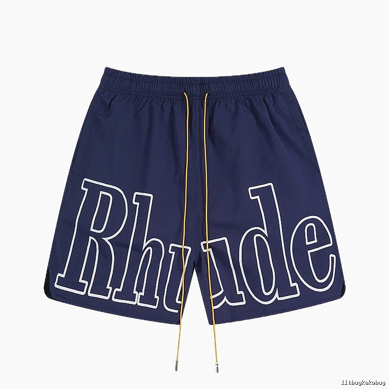 RHUDE Alphabet Wind Dark Blue Shorts