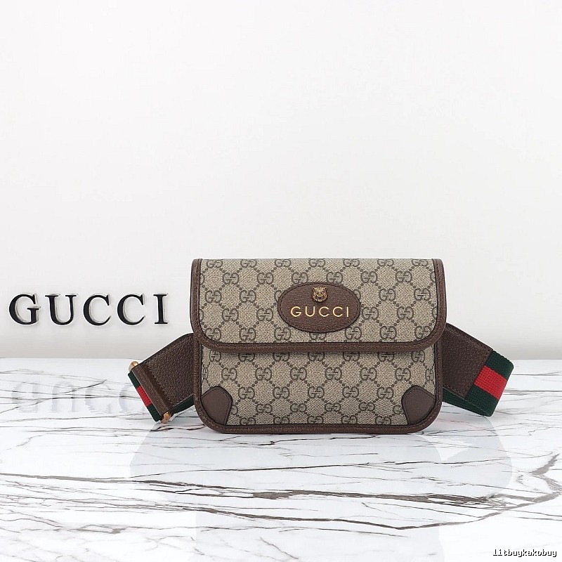 Shoulder Bag by Gucci with Beige GG Flap Shoulder Bag