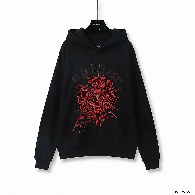 Sp5der cobweb - style black sweatshirt