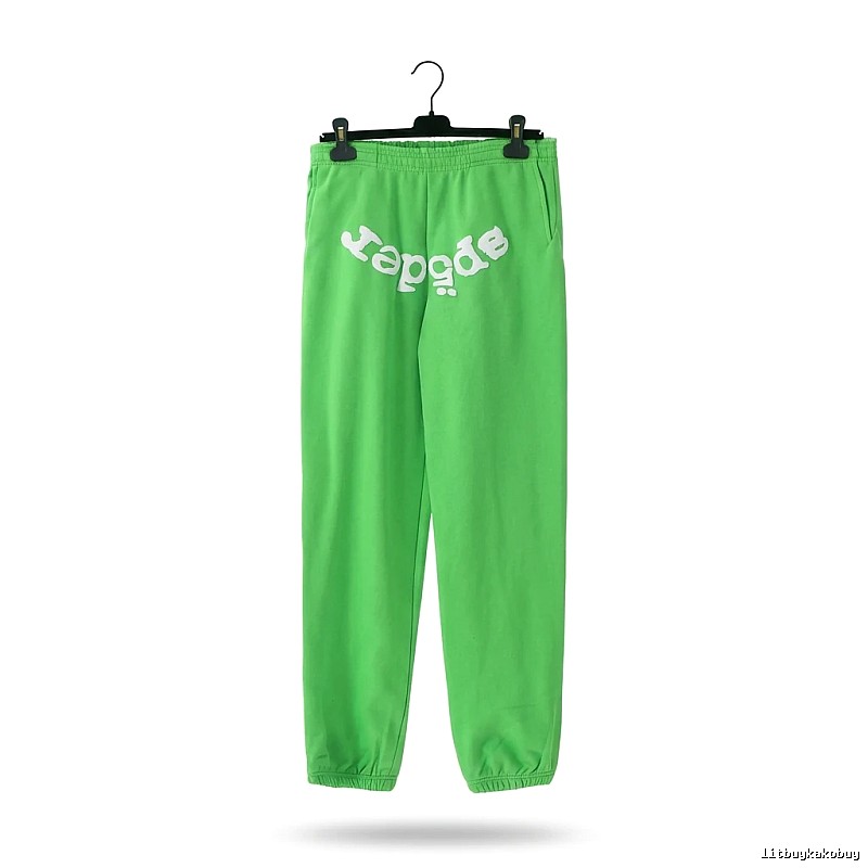 Sp5der Fluorescent Green Trendy Pants