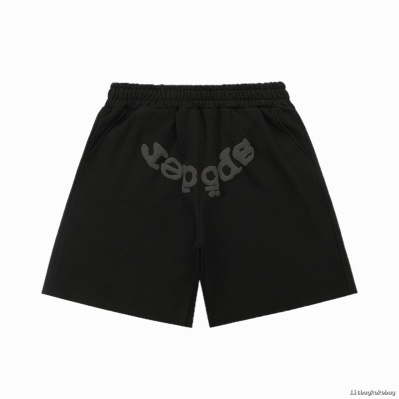Sp5der letter trendy brand style shorts