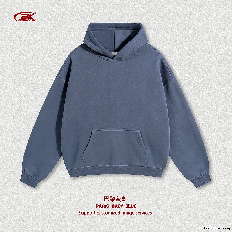 Sport Pullover hoodie Navy Blank Kangaroo for Collection Drops