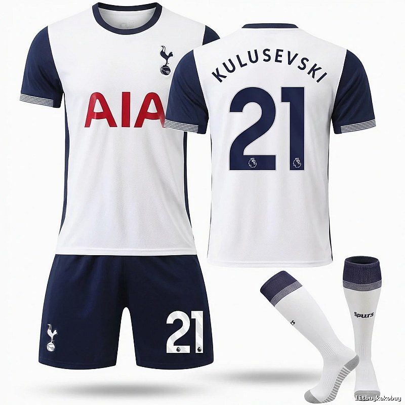 Spurs No. 21 sporty white and blue jersey
