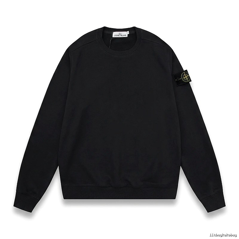 Stone Island basic black sweatshirt