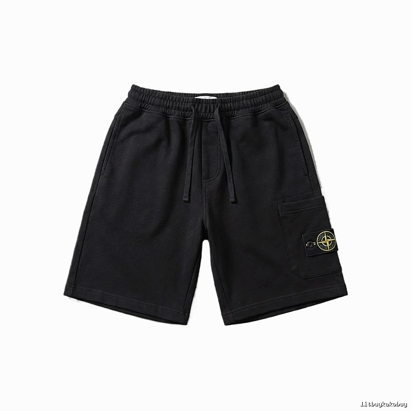 Stone Island functional style black shorts