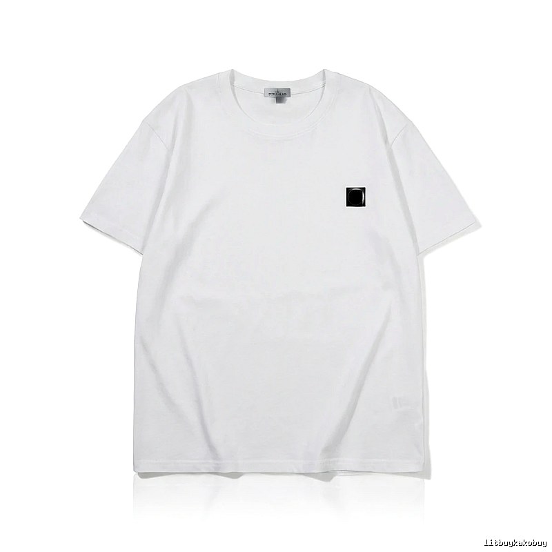 Stone Island minimalist style white T-shirt