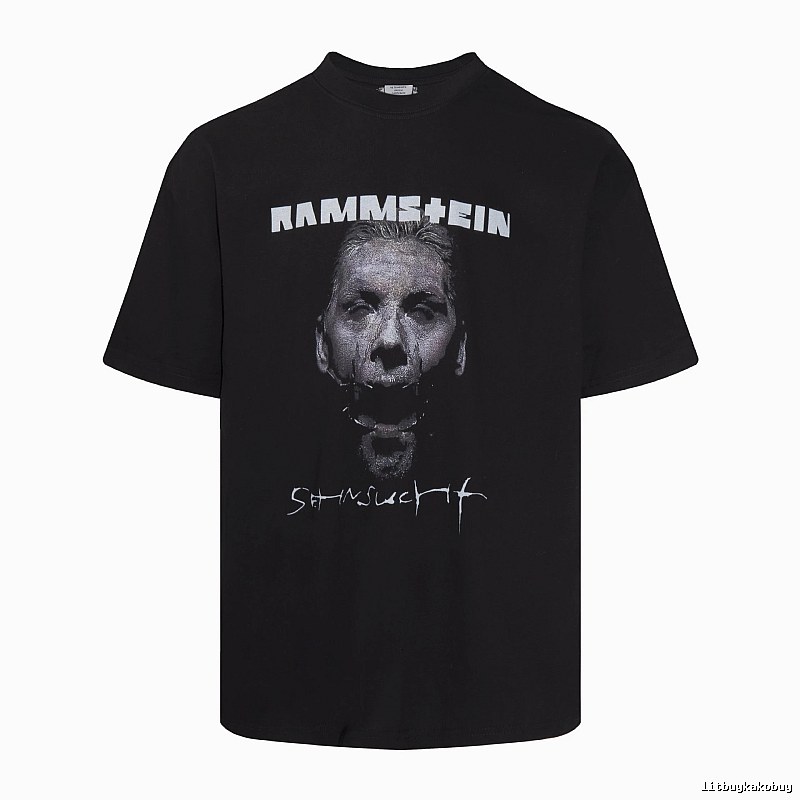 Streetwear Statement graphic T-shirt Black Colorful Lucky with Logo Accent