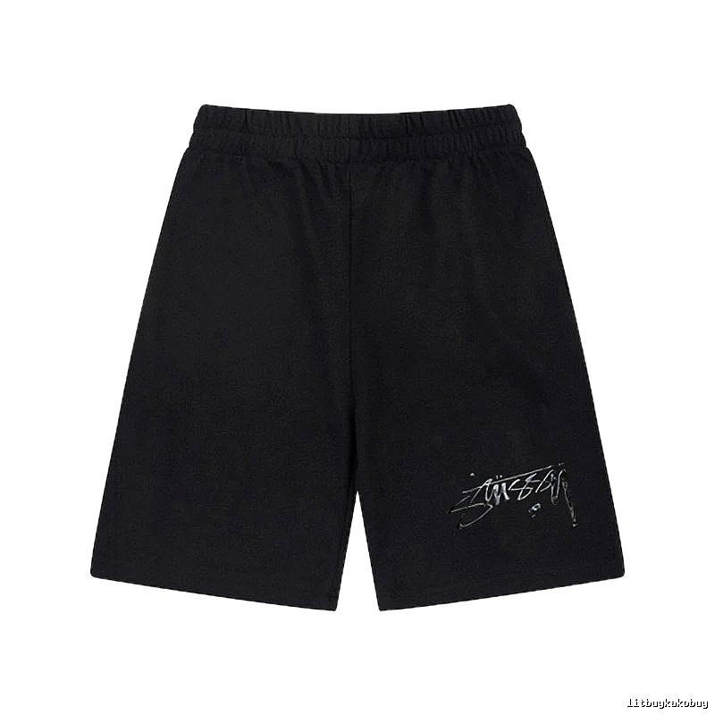 Stussy Basic Style Trendy Black Shorts