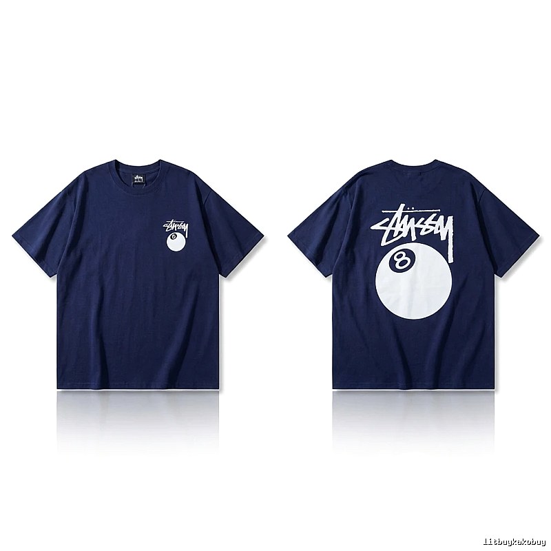 Stussy Billiards Element Minimalist Style T-shirt