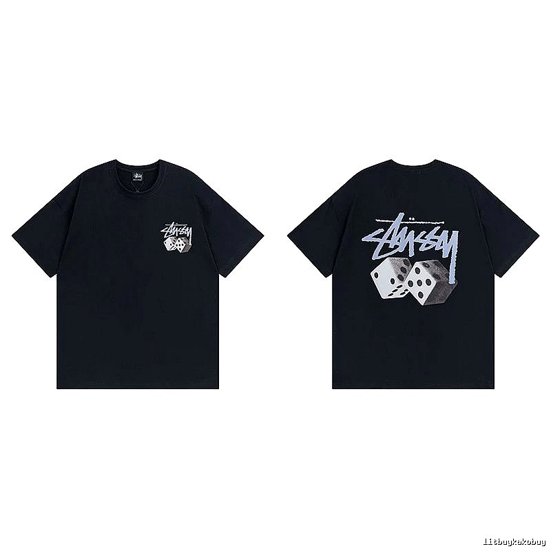 Stussy Black Spider Graphic T-Shirt Layered Outfit Logo