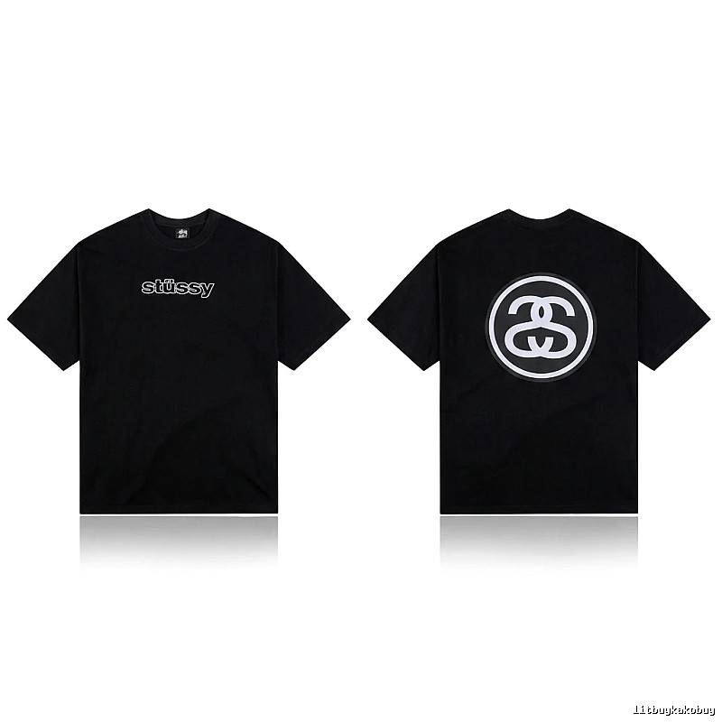 Stussy classic black T-shirt