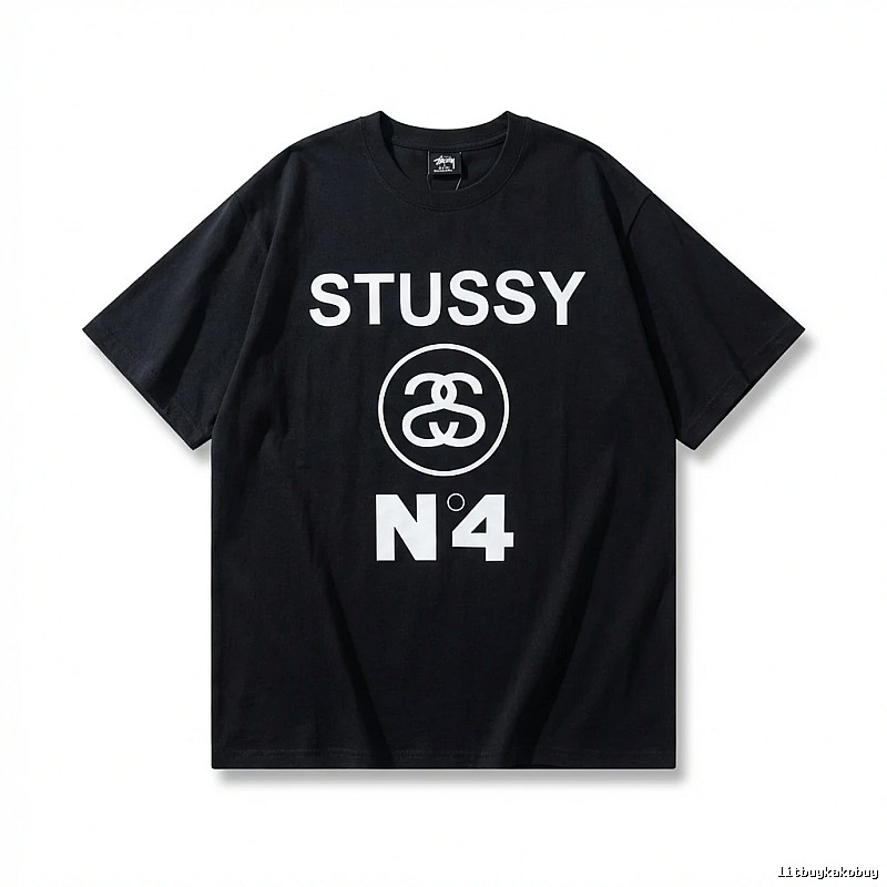 Stussy classic style black T-shirt