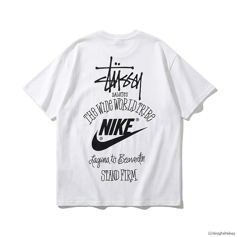 Stussy Co-branded Simple White T-shirt