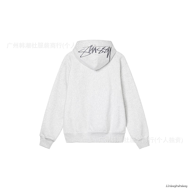 Stussy Gray Logo Hoodie Travel Styling