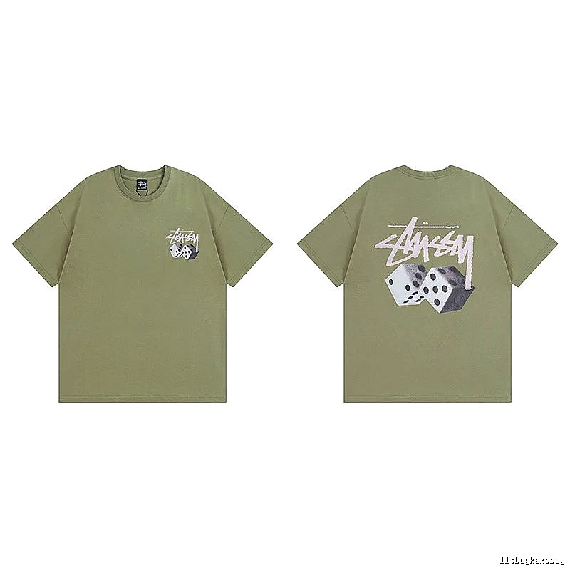 Stussy Green Spider Graphic T-Shirt Everyday Rotation Logo