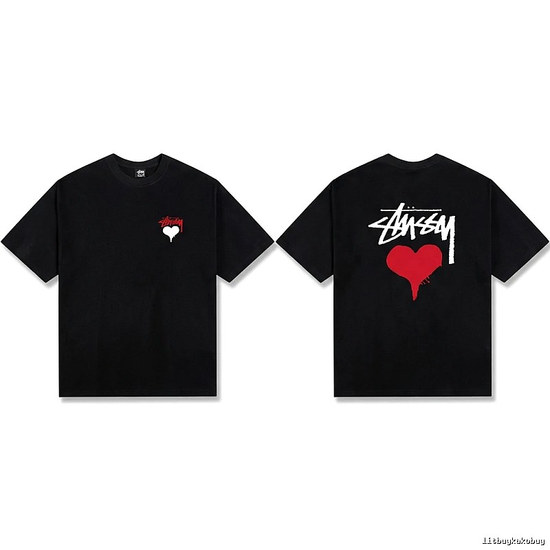 Stussy Love Graffiti Style Black T-shirt