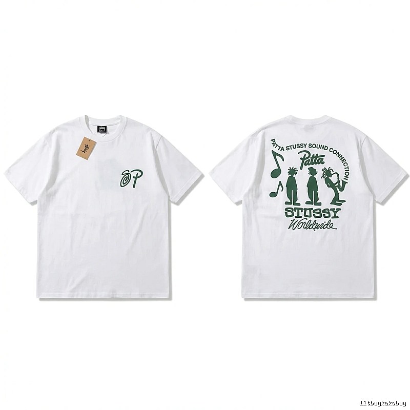 Stussy Music Print White T-shirt