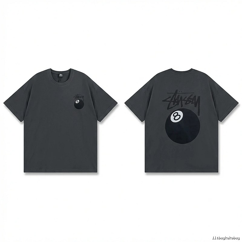 Stussy No.8 Retro Black T-shirt