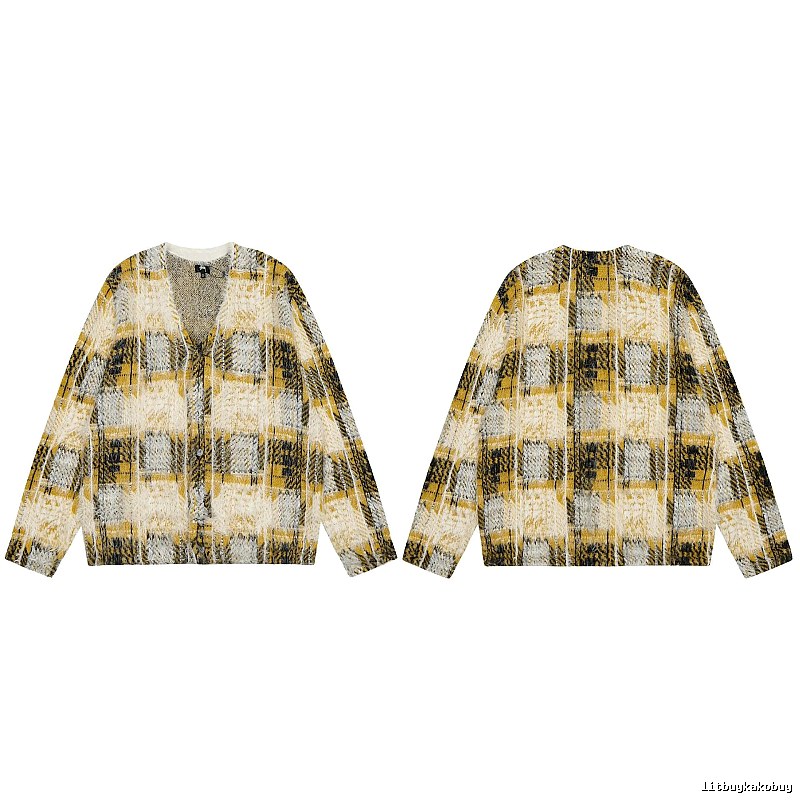 Stussy Yellow Swirl Graphic SweatShirt Warm Weather