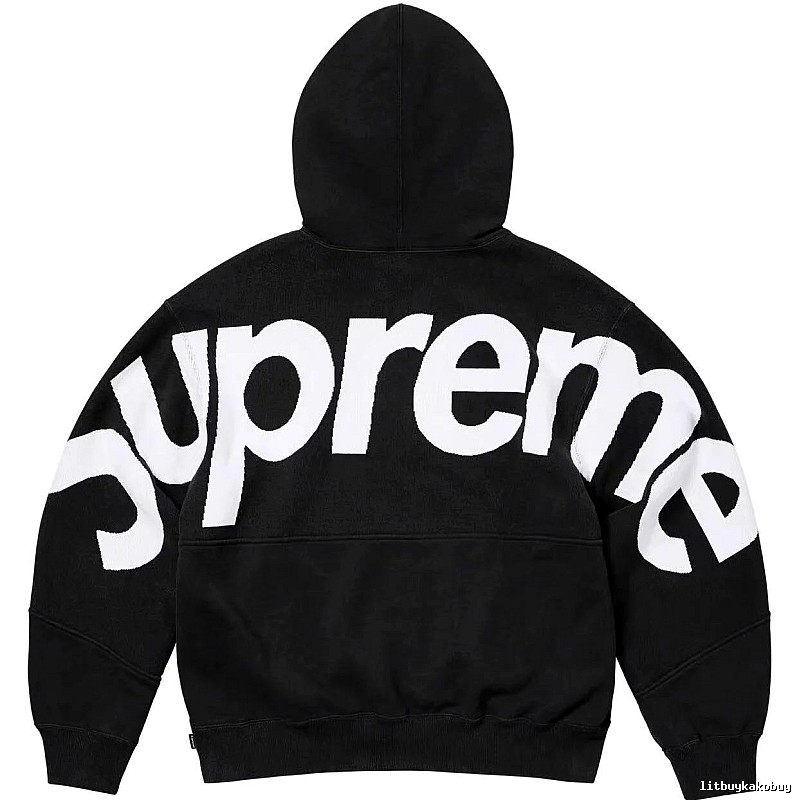 Supreme Casual Logo hoodie Gray Red Oversized for Streetwear Looks