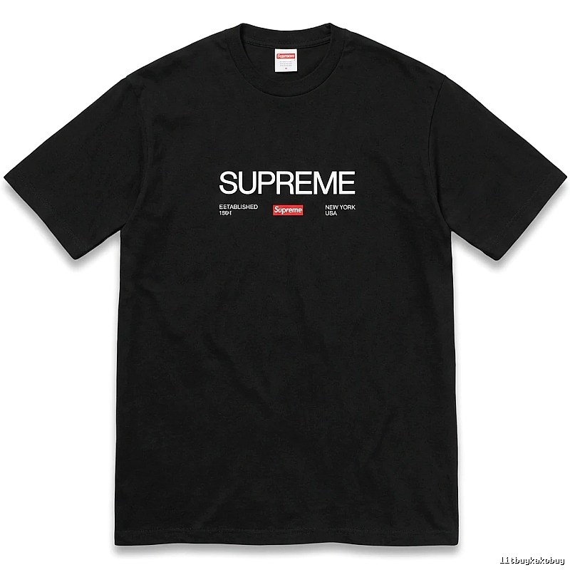 Supreme classic black T-shirt