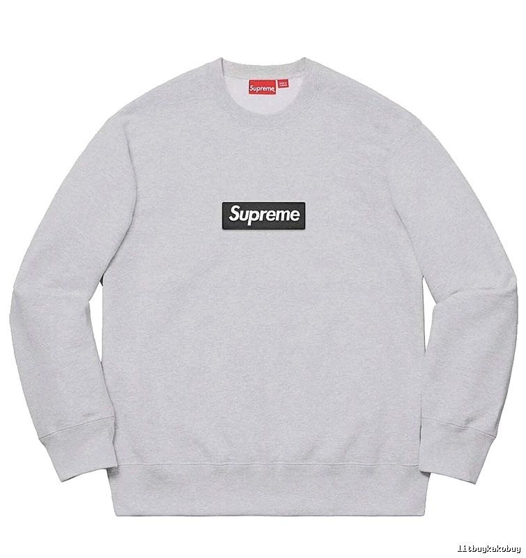 Supreme Classic Logo hoodie Gray Red Oversized with Travel-Friendly Style