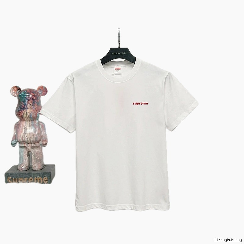 Supreme Classic Minimalist Style White T-shirt