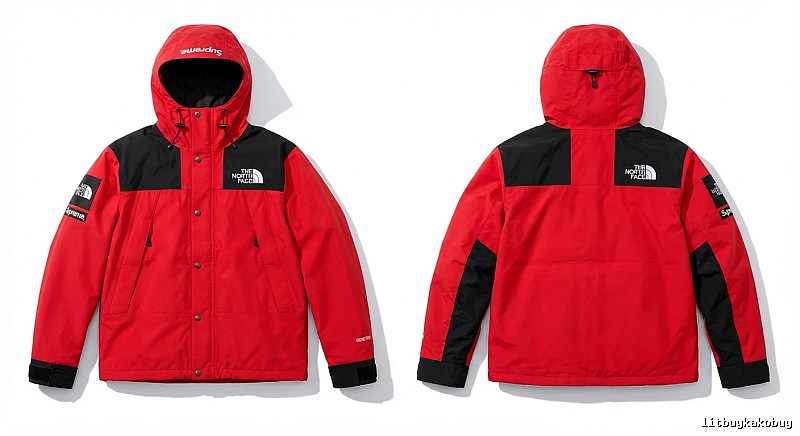 Supreme co-branded red windbreaker