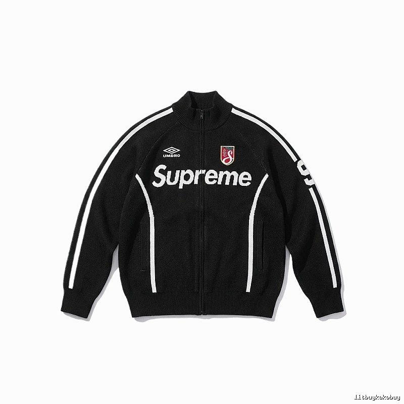 Supreme co-branded sporty black coat