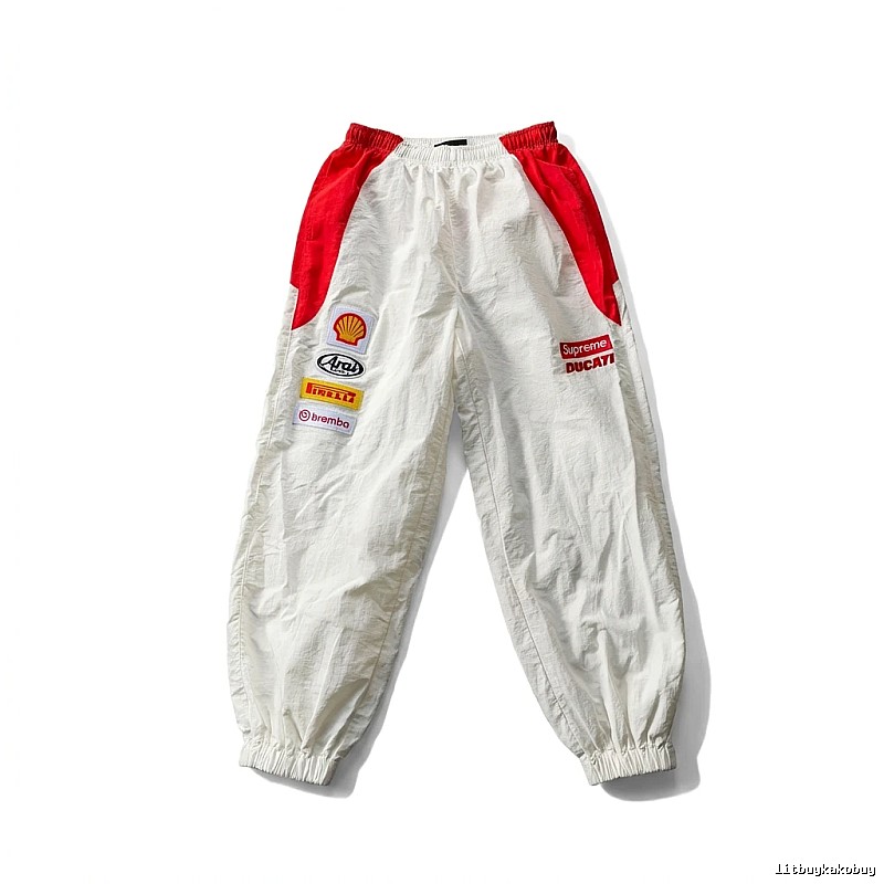 Supreme Co-branded Sporty White Pants
