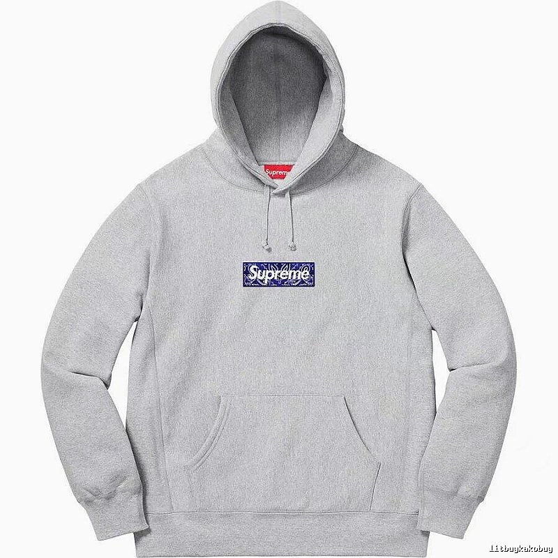 Supreme Daily Logo hoodie Gray Red Oversized for City Outfits